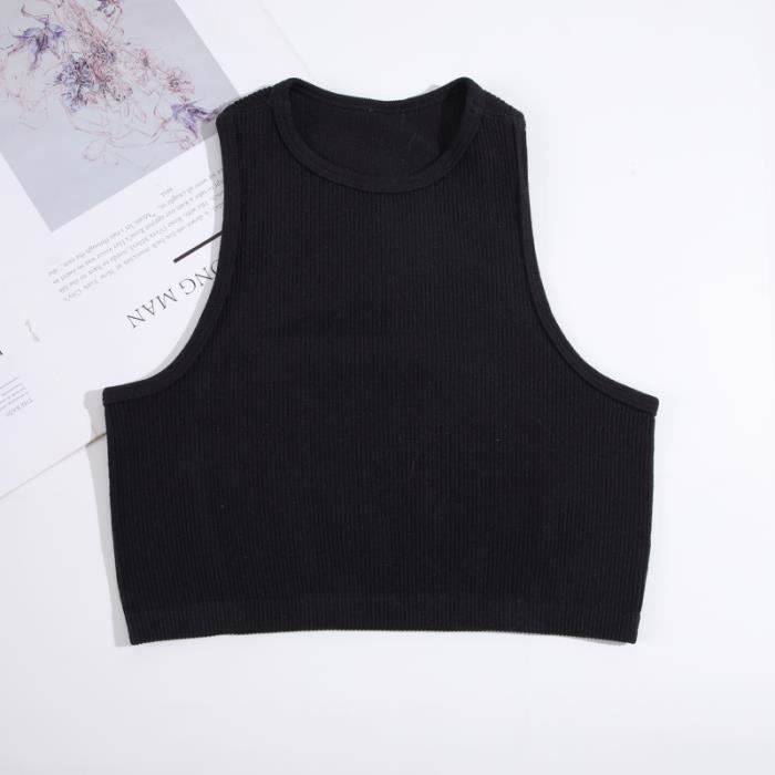 CRZ YOGA Butterluxe Femmes Dos en Y Col haut Palangre Brassière de Sport - Rembourré Yoga Débardeurs Courts NAVY FRANÇAIS 40