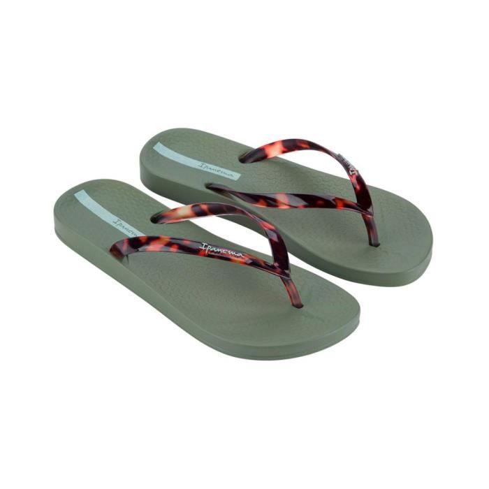 Tongs Ipanema Pour Femme – Semelle Caoutchouc Confort – Talon Plat – Largeur Moyenne - 8