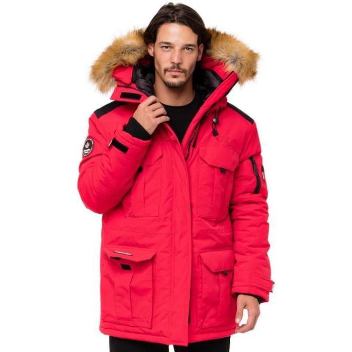 Parka pour Homme Algorithme - Rouge - Canadian Peak