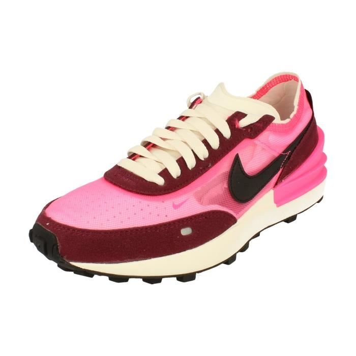 Baskets Nike Femme Waffle One Dq0855 - Rose - Textile - Lacets