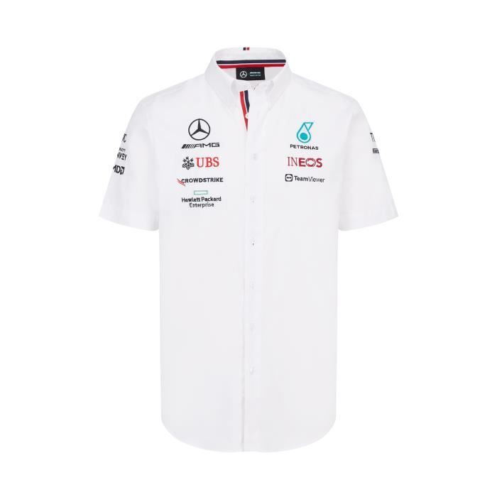 Chemise Mercedes AMG Petronas Motorsport Team Officiel F1 Blanc - Cdiscount Pr??t-?�-Porter