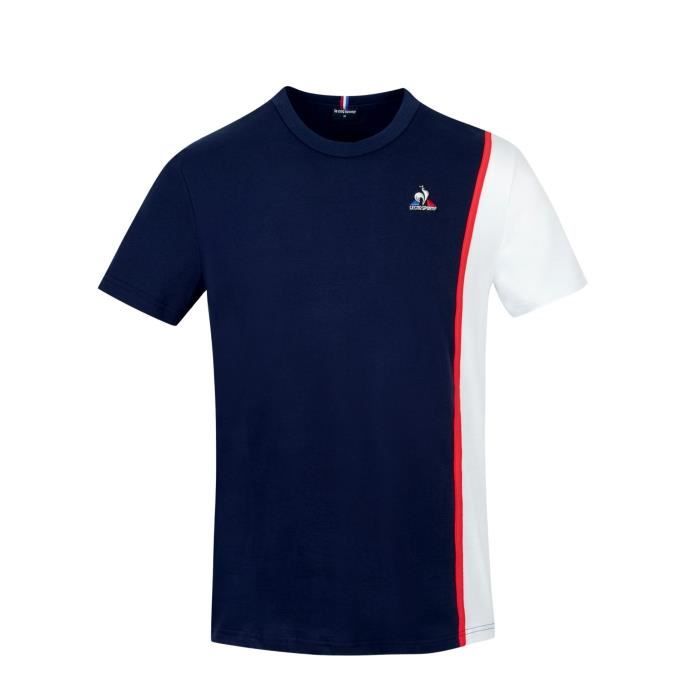 T-shirt Le Coq Sportif SAISON 1 Tee SS N°1 M - bleu nuit/blanc/tech red