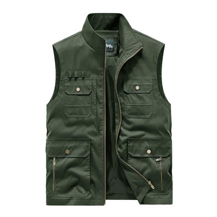 Gilet de Pêche D'extérieur Homme - Multi-Poches - Léger