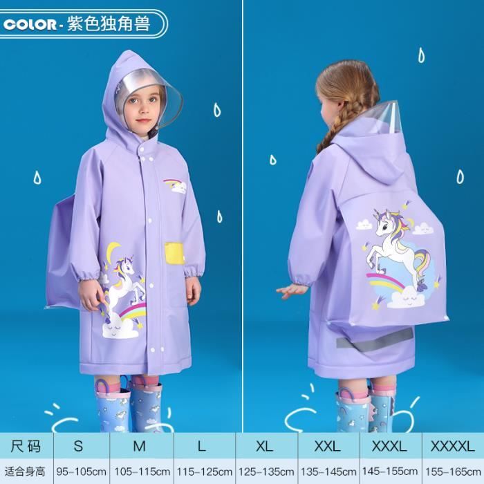 Poncho Imperméable Enfant à Capuche - Design Sonic Le Hérisson - 100% PVC, Fermeture Pressions - Pour La Pluie, Les Activités Extérieures