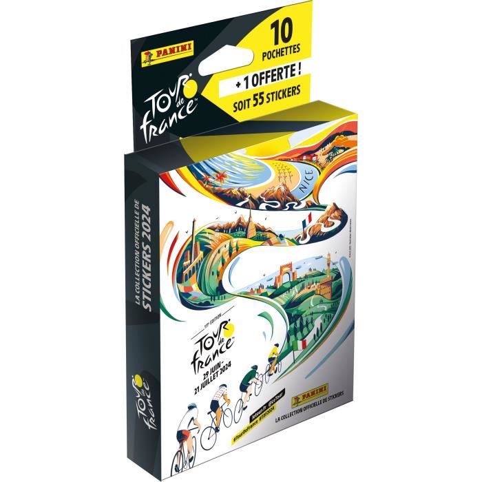 2 Boîtes Panini Tour de France 2026 – 11 Pochettes (10+1 Offerte) – 55 Stickers – Neuves Scellée - Collection