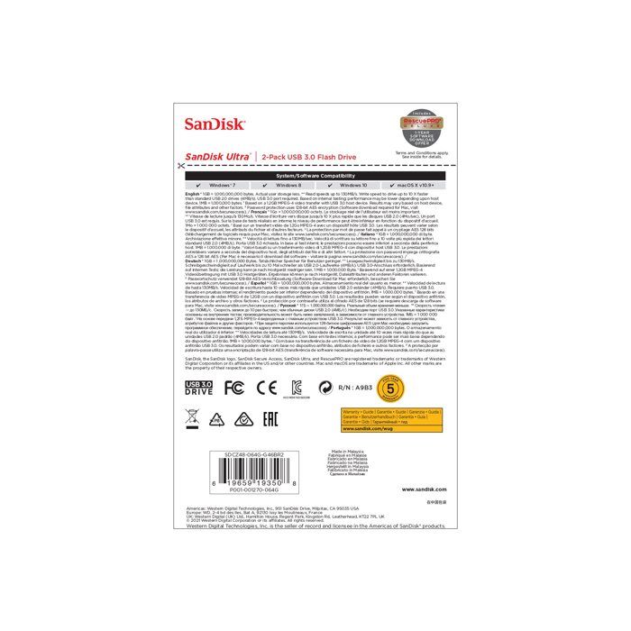SanDisk Ultra USB 3.0 Pack de 2 - vue 7