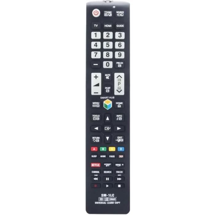 Télécommande Universelle Pour Smart TV - Compatible LED, UHD, 4K, 8K | Installation Plug & Play, Portée 8 M, Raccourcis Pratiques - 4