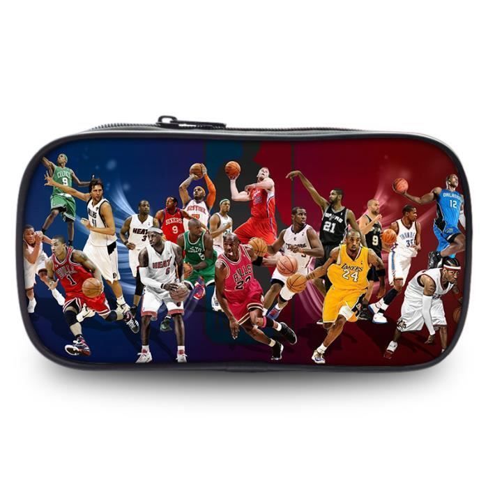 P1pcs Trousse Scolaire Sac à crayons NBA AllStar Trousse,Boîte de