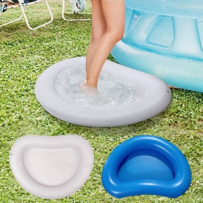 Bac à Pieds Pliable Pour Piscine/jacuzzi - Dimensions 37 X 14,5 Cm, Polypropylène Et TPR, Portable, Pour Nettoyer Les Pieds Avant La Baignade
