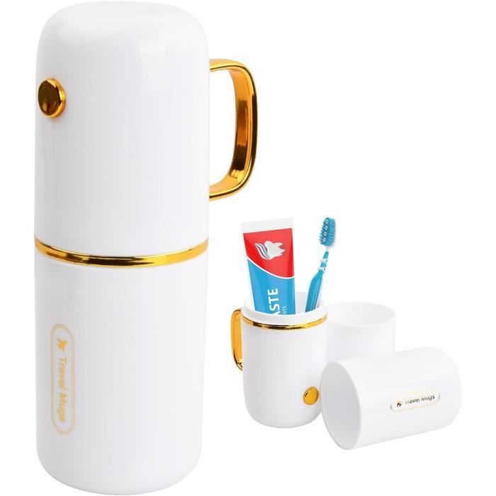 GWAWG Ensemble De Brosses à Dents De Voyage Avec Mini-Dentifrice,5 PCS Brosse A Dent De Voyage