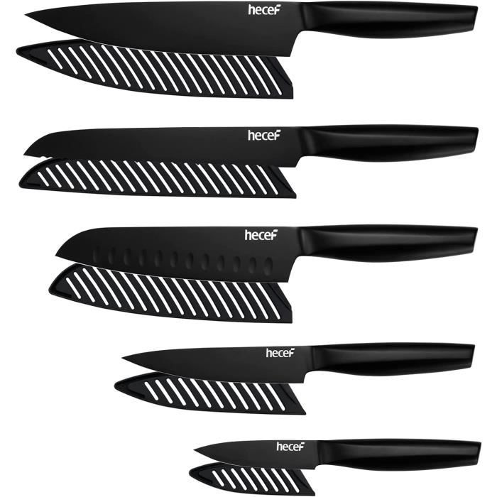 Ensemble De 5 Couteaux De Chef, Design Spécial Pour L'art