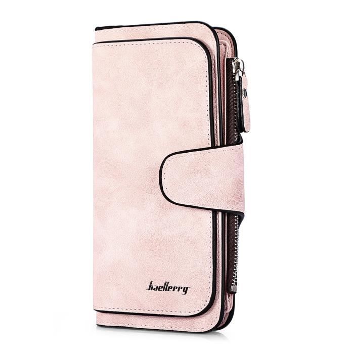 Porte Monnaie Pour Femme, Petit Sac Portefeuille En Cuir Pliable