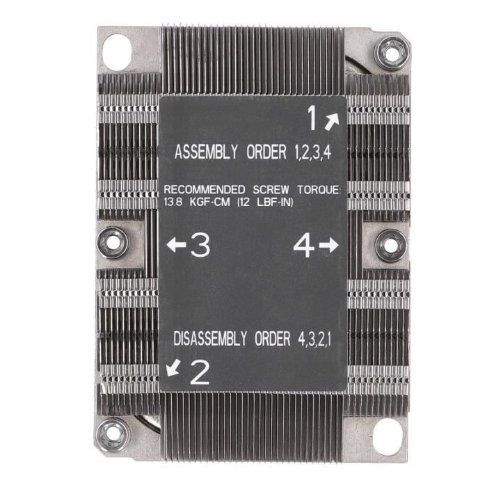 TMISHION Dissipateur de chaleur CPU SNK ‑ P0067PS LGA 3647‑0 1U X11 ...