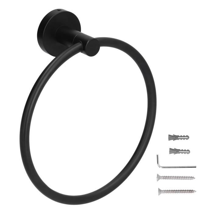Anneau Porte-serviettes PIGPIGFLY – Sans Perçage – Adhésif – Inox, Chromé