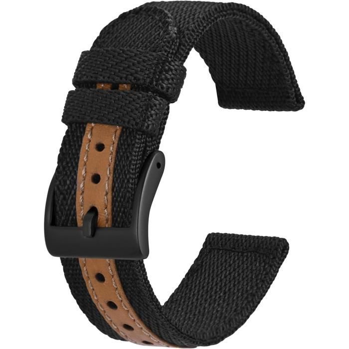 Bracelets Montre NATO CIVO - 6 Packs, 18mm 20mm 22mm, Nylon Balistique, Boucle Inox