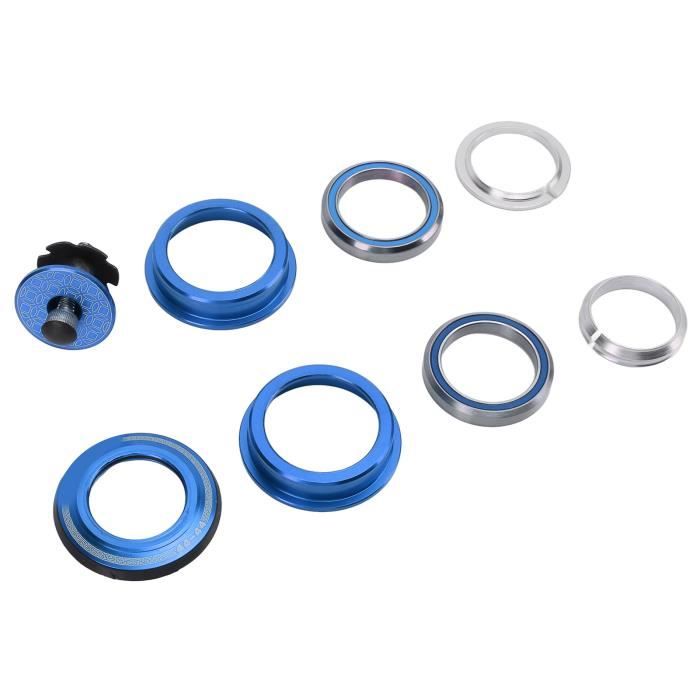 Jeu De Direction Sans Filet Externe 34 Mm Noir Pour VTT - Compatible Tube 1-1/8", Couronne 30 Mm - Aluminium étanche