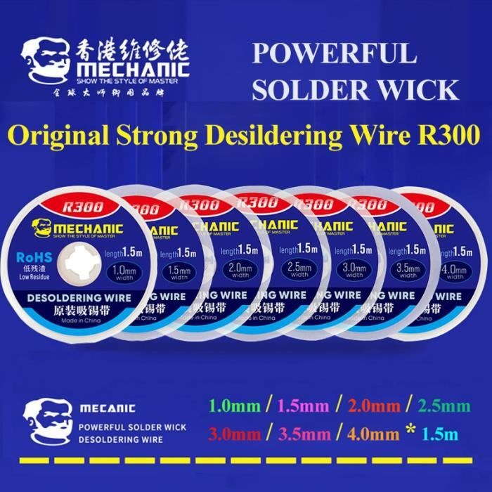 1,5 M De Tresse à Dessouder – Pour Réparations électroniques, Made In China !