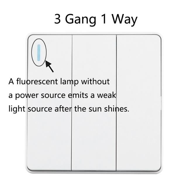 INTERRUPTEUR,3 Gang 1 WayPrise de courant murale universelle en — free download