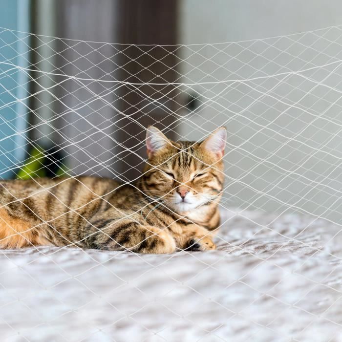 ZERONE Filet de Protection Balcon pour Chats Résistant aux UV Clôture de Sécurité pour