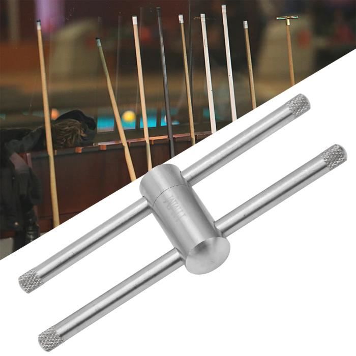 Newellsail Outil 3 En 1 Pour Pointe De Queue De Billard – Acier Inox + Gravier Naturel – Shaper, Scuff, Aerator Bleu