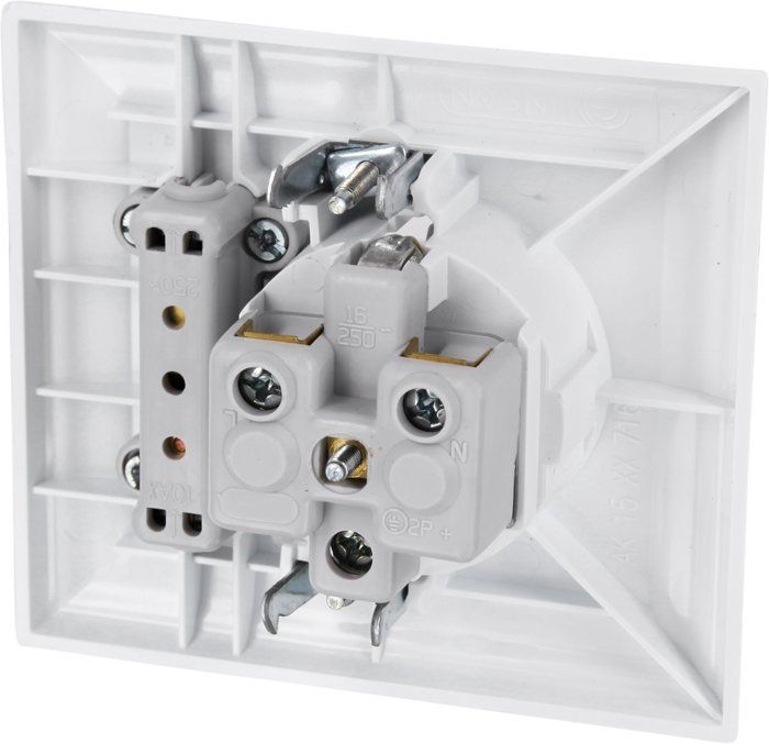 Prise Double Avec Couvercle Étanche, Prise Schuko Avec Borne Enfichable