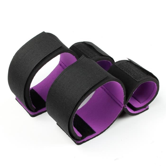 Kit Bondage BDSM 7 Pièces – Noir/Violet (fouet, Menottes, Masque…) Neuf