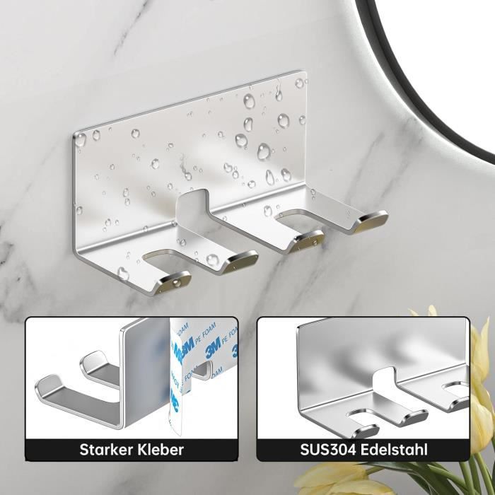 Gobelet De Salle De Bain Noir Avec Support Brosse à Dent - Léger, En PP, Neuf