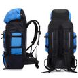 Blue -90L sacs à dos armée sac de randonnée Trekking voyage alpiniste sac à dos 90L grande capacité sac de Sport en plein air sac d&-2