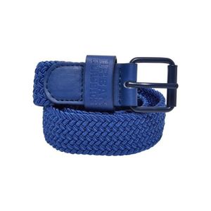 Lot De 2 Ceintures Enfant Garçon En Nylon - Boucle Automatique, Réglable, 120cm, Noir - 2