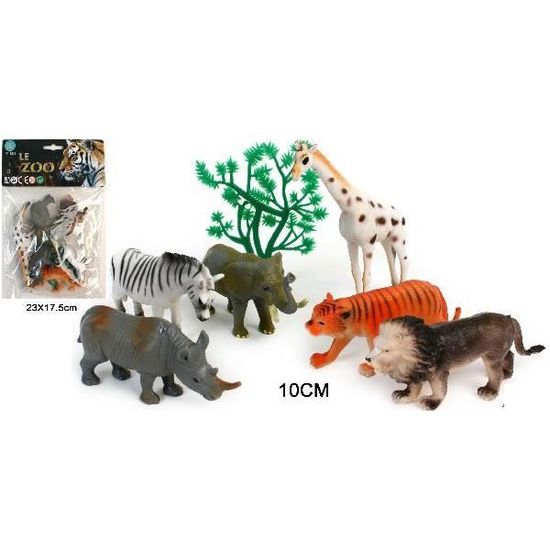 Sachet animaux de la savane : 8 figurines
