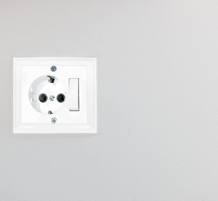 Interrupteur Triple Encastré HAVA Série G1 - Blanc Pur, Tout-en-Un Avec LED Et Raccord Enfichable