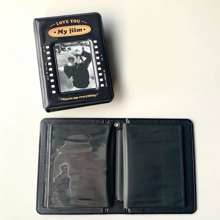 YELLOW -Porte-cartes photo rétro Kpop noir, album de chasse aux