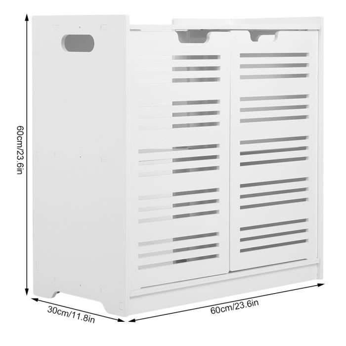 SoBuy® BZR07-HG Meuble sous-Lavabo Dessous de Lavabo ou Evier Meuble de