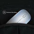 Souris Sans Fil Led Optique Ultra Mince Gamer Mouse Rechargeabe Avec Usb 4B GRIS-3
