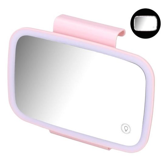 Miroir de maquillage pour pare-soleil de voiture Surround LED