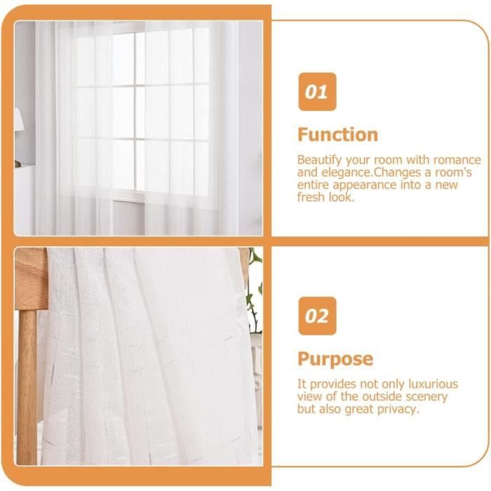 Petit voilage de fenêtre broderie triangle Home Maison | La Redoute