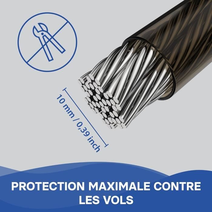 Gaine Plastique Flexible Noire - Diamètre 13 Mm - Pour Câbles 5-6 Mm - Lot De 5 Mètres - Neuf
