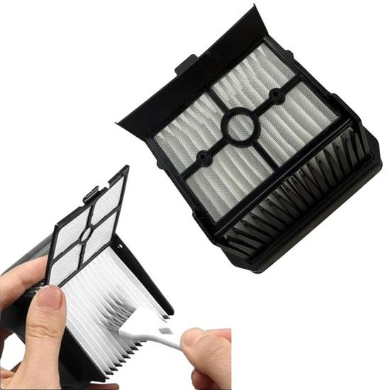Kit Pièces Aspirateur Balai X-Clean 10 : Brosse Rotative + Filtre HEPA + Collecteur Poussière - Compatible Rowenta X-Clean 10