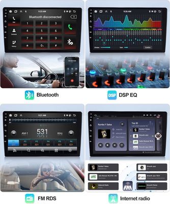 AWESAFE Autoradio Android 13 Pour Ford Fiesta (2006-2011) 1Go+32Go Avec 9'' écran Tactile Carplay Android Auto GPS Bluetooth FM - Auto