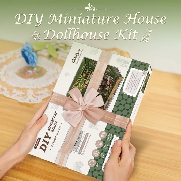 Kit Nook Book, Puzzle miniature en bois DIY, Book Nook Kit pour Adultes, Support de Livre Puzzle 3D en Bois avec lumière LED, Idée Cadeau Créative pour Adultes et Adolescents à Partir Kit Nook Book, Puzzle miniature en bois DIY, Book Nook Kit pour Adultes, Support de Livre Puzzle 3D en Bois avec lumière LED, Idée Cadeau Créative pour Adultes et Adolescents à Partir