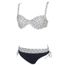 Neuf Maillot de bain 2 pièces Grain de sable Zig zag emmy 2p lady Bleu 46042