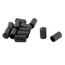 40pcs 12mm Dia PVC noir rond caoutchouc jambe Cabinet Insérer Protection