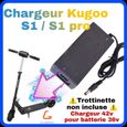 Chargeur 42v Kugoo S1  S1 Pro pour trottinette électrique Kugoo 36v [chargeur 42v pour batterie 36v]-0