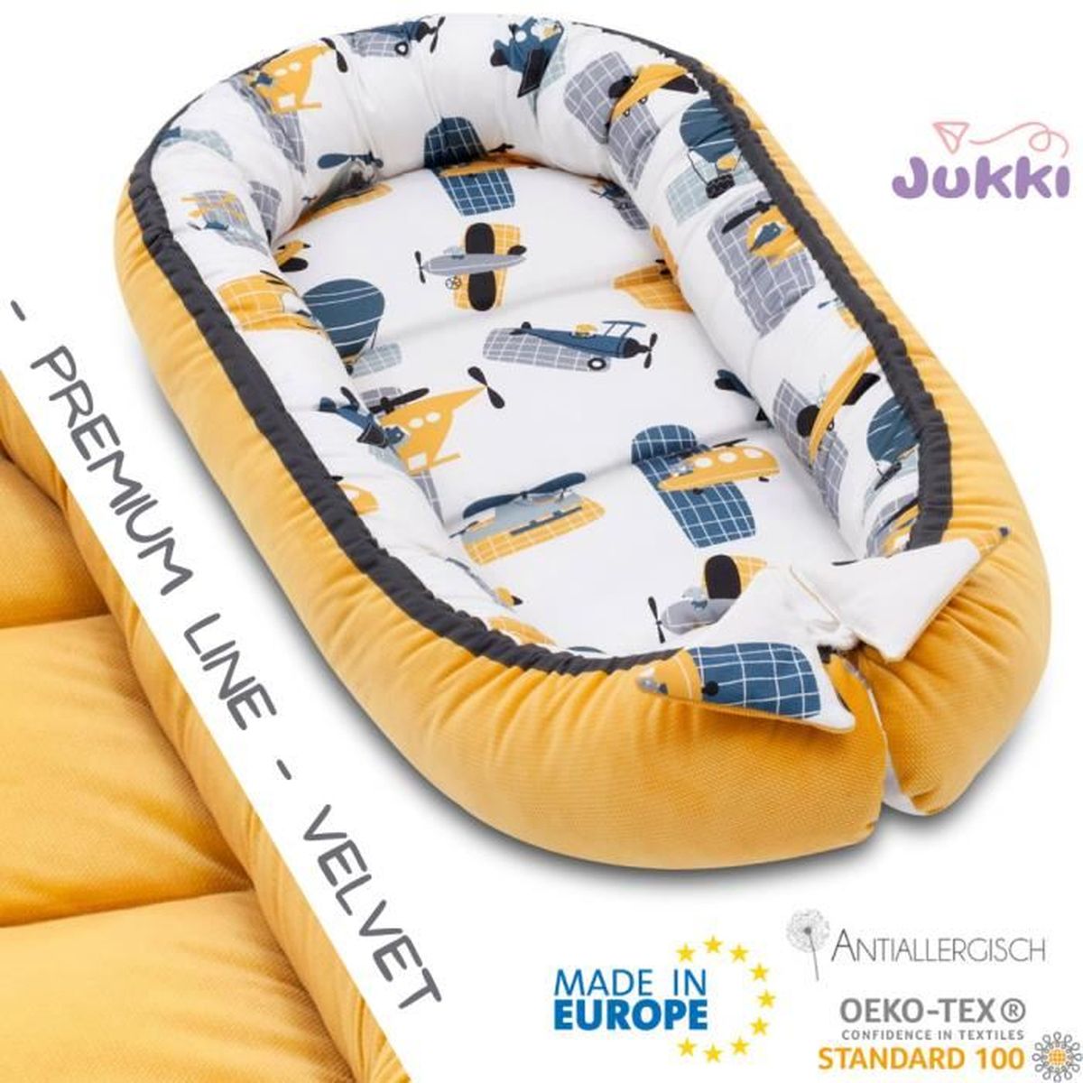 Jukki Reducteur De Lit Bebe Cocon De Sommeil Pour Nouveau Ne Nourrisson Baby Nest Coussin De Voyage Portable Humeur Au Miel Cdiscount Puericulture Eveil Bebe