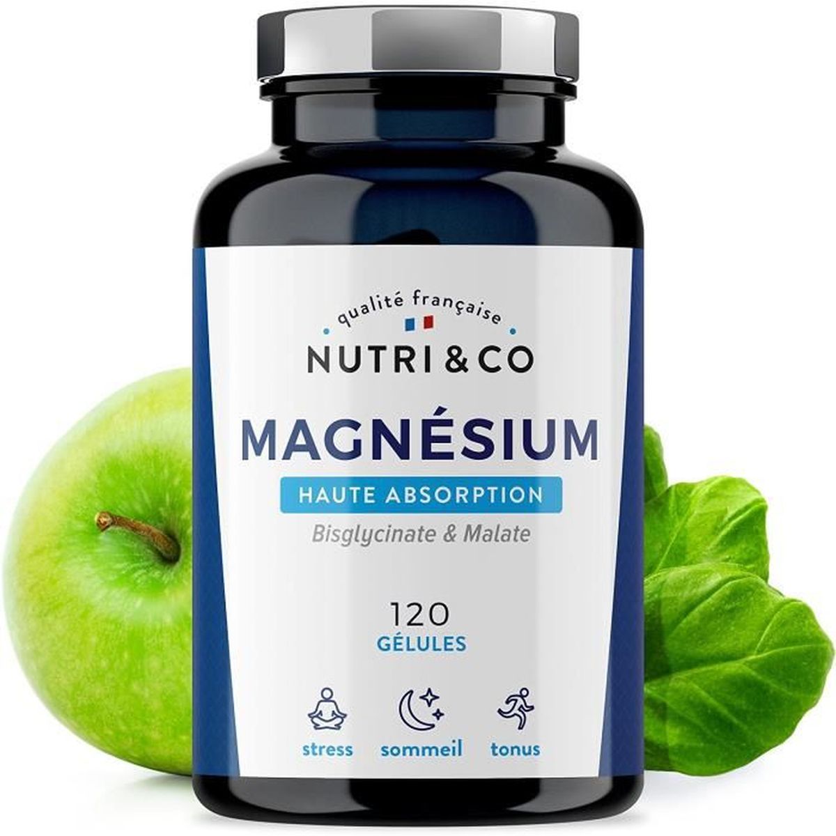 Magnesium Végétal plus Vit B6 B5 B8 • Malate et Bisglycinate de