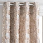 ATMOSPHERA CRÉATEUR D'INTÉRIEUR Rideau "Bejuco" motifs jacquard beige 140x260cm - Atmosphera createur d'interieur