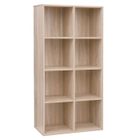 VASAGLE Bibliothèque à 8 Compartiments, Étagère, Meuble de Rangement, Armoire, pour Salon, Bureau, Chambre, Couleur Boisée LBC24NL