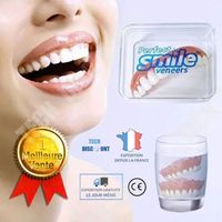 TD® Fausses dents prothèse esthétique décorative blanches dentier bretelles dentaires artificielle silicone appareil dentaire