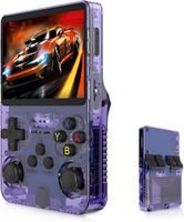 Console de Jeux,R36s Console de Jeu Portable, console de jeu portable rétro IPS 3,5 pouces avec batterie 3500 mAh (128G)