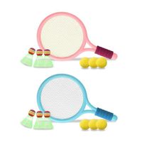 Jouet de Raquette de Tennis/Badminton,Jouet Raquette,Ensemble Badminton pour Enfants,Set de Badminton Portable,Enfants EntraîNement 
